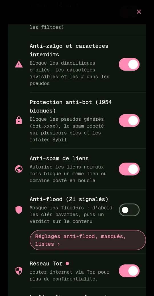Filtres anti-spam